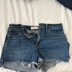 Abercrombie high rise Jean Shorts